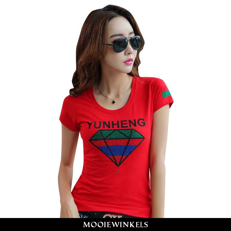 T-shirts Dames Hippe Vrouwen Rood