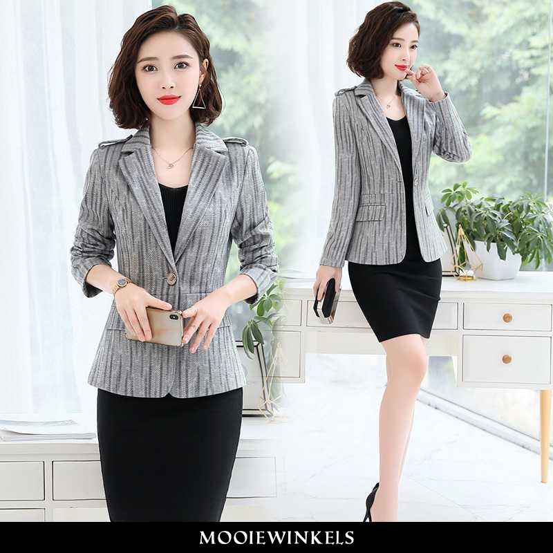 Blazer Dames Pak Slim Fit Eenvoudige