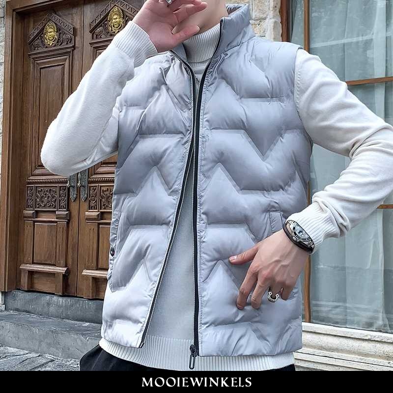 Gilet Heren Jas Dons Slim Fit Nieuw