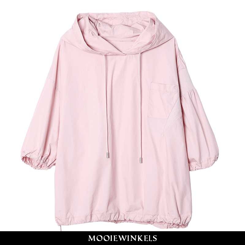 Hoodie Dames Suede Hippe Roze