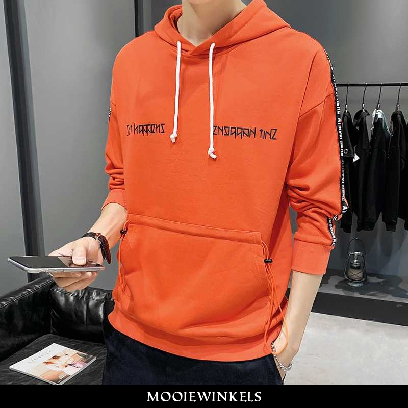 Hoodie Heren Lange Mouwen Jeugd Rood