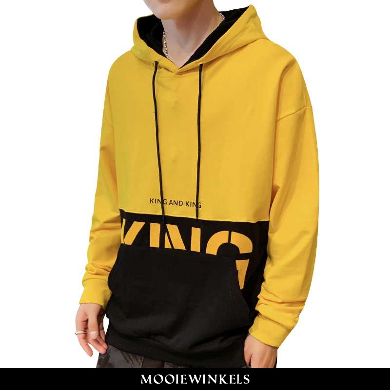 Hoodie Heren T-shirt Lange Mouw Lente Jasje