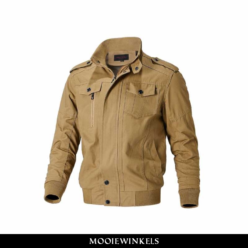 Jas Heren Jack Katoenen Trendy Khaki