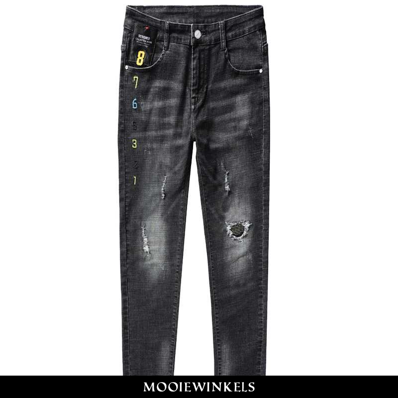 Jeans Heren Casual Broek Skinny Mannen