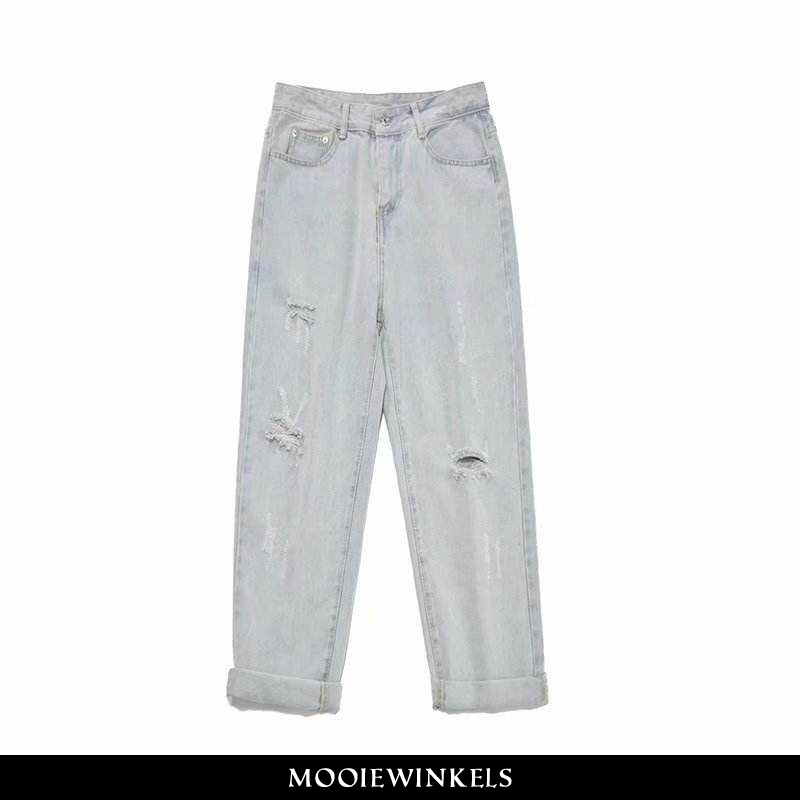 Jeans Heren Spijkerbroek Jeans Zomer Blauw