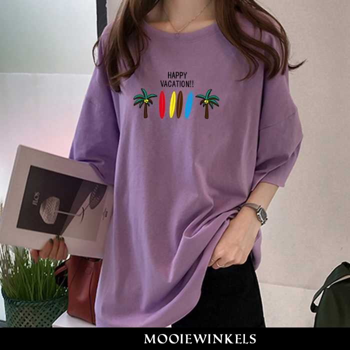 T-shirts Dames Korte Mouw Nieuw Purper