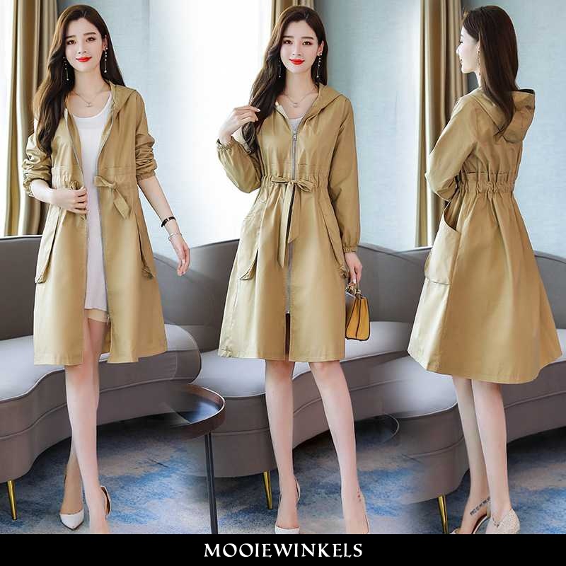 Trenchcoat Dames Elegante 2020 Khaki