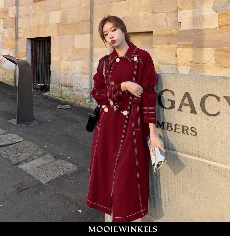 Trenchcoat Dames Nieuw Bordeaux