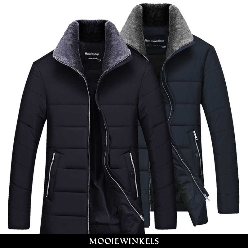 Winterjas Heren Jas Suede Winter Gemiddelde